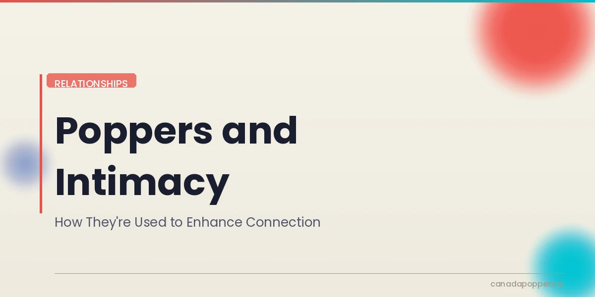 Soft candlelit atmosphere with a small bottle in foreground, intimacy and poppers article header