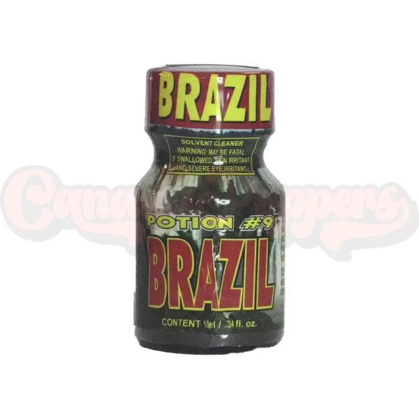 brazil-potion-9-10ml-01 Brazil Potion 9 10ml poppers bottle with bold red and yellow label – Canada Poppers