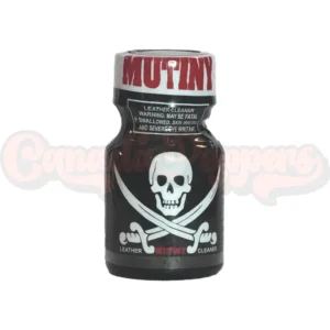 Mutiny 10ml poppers bottle with skull and crossblade pirate label – Canada Poppers