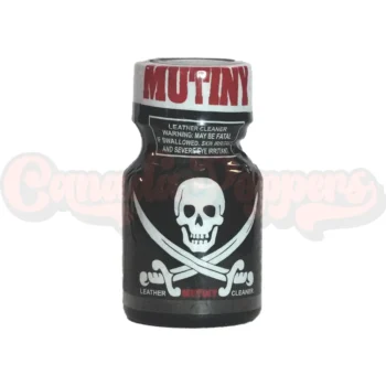 Mutiny 10ml poppers bottle with skull and crossblade pirate label – Canada Poppers
